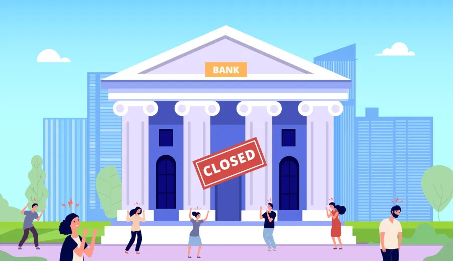 Bank closed
